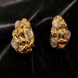 Alexis Bittar Gold Clustered Earrings